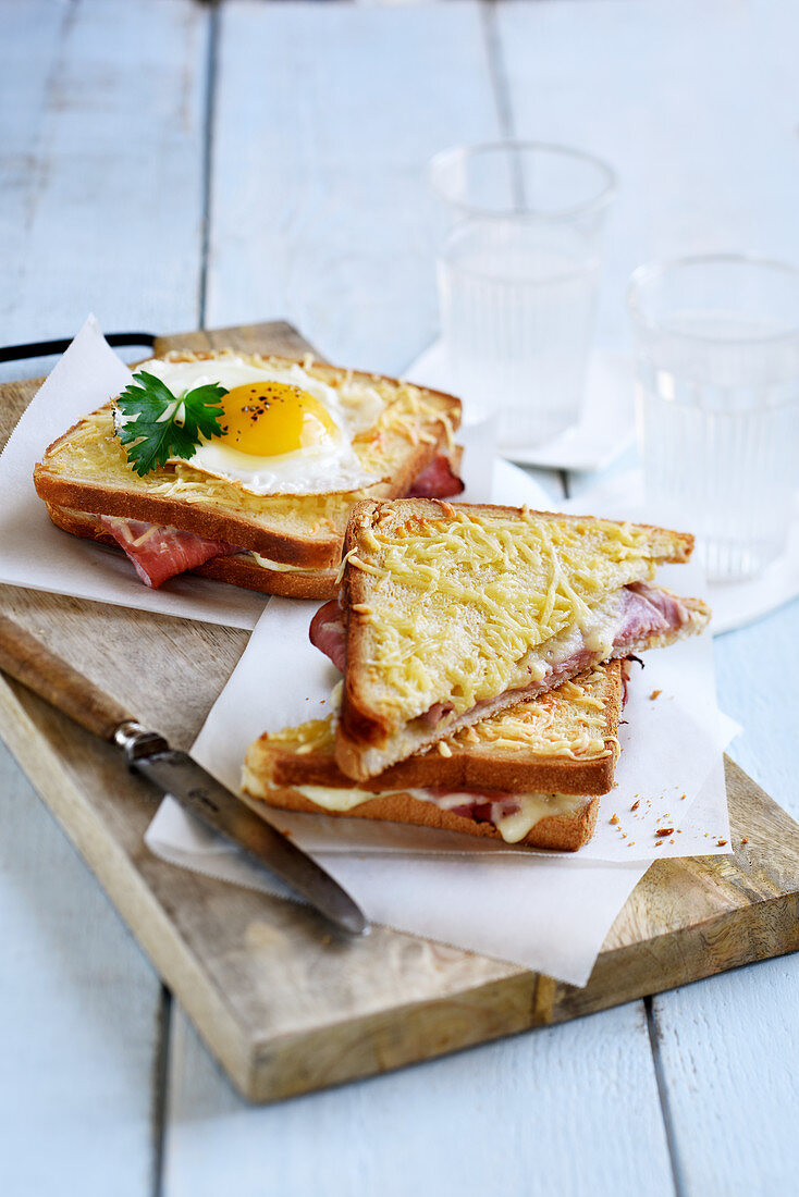 Croque Monsieur Et Croque Madame Ham License Images 60415731