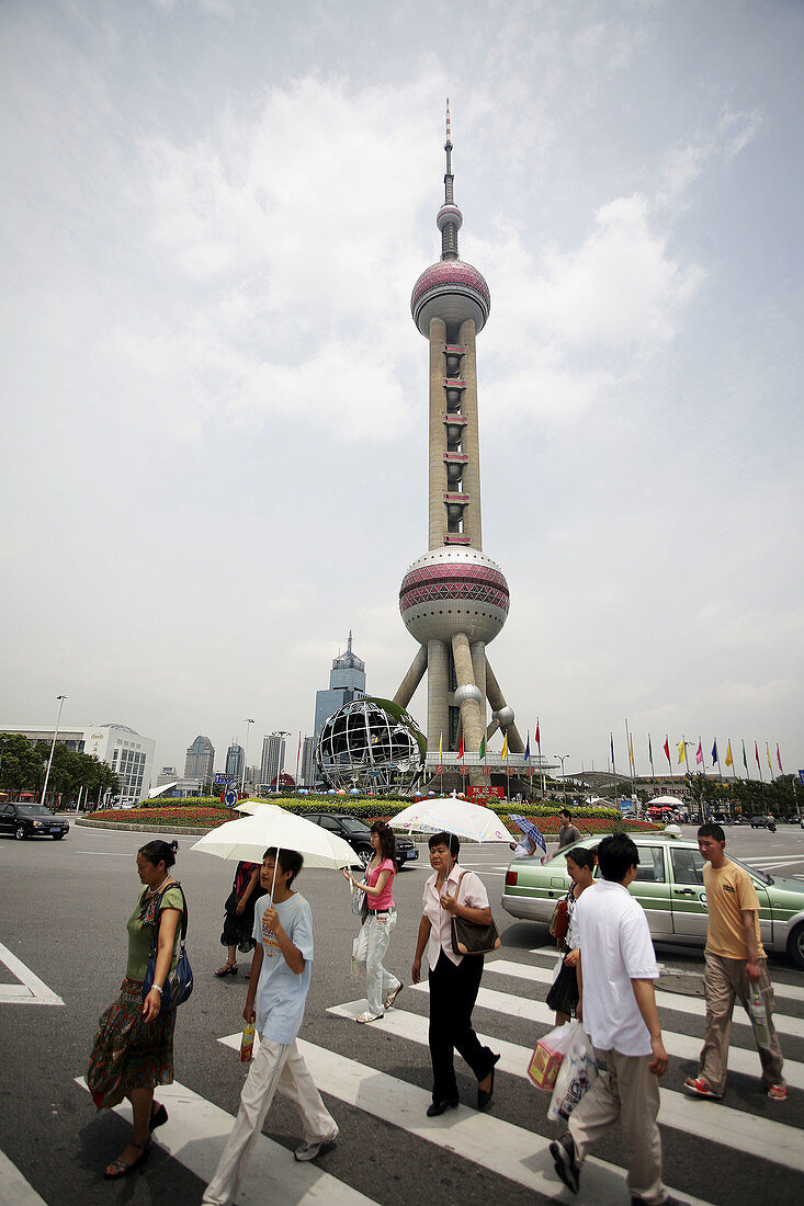 Orient Pearl Tv Tower Shanghai China License Image