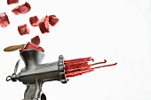 Tatar kommt aus dem Fleischwolf