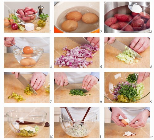 Amerikanischer Kartoffelsalat zubereiten