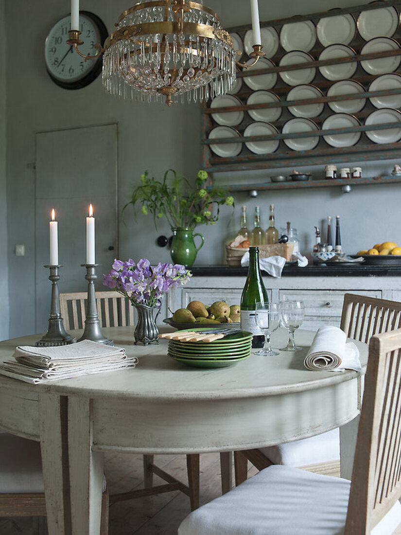 Kitchen in Gustavian Atmosphere License Features 12811001 House of