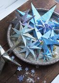 Blue Christmas with Stars