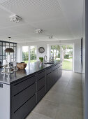 Spacious Kitchen with a View