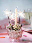 New Years Celebrating Tablesetting