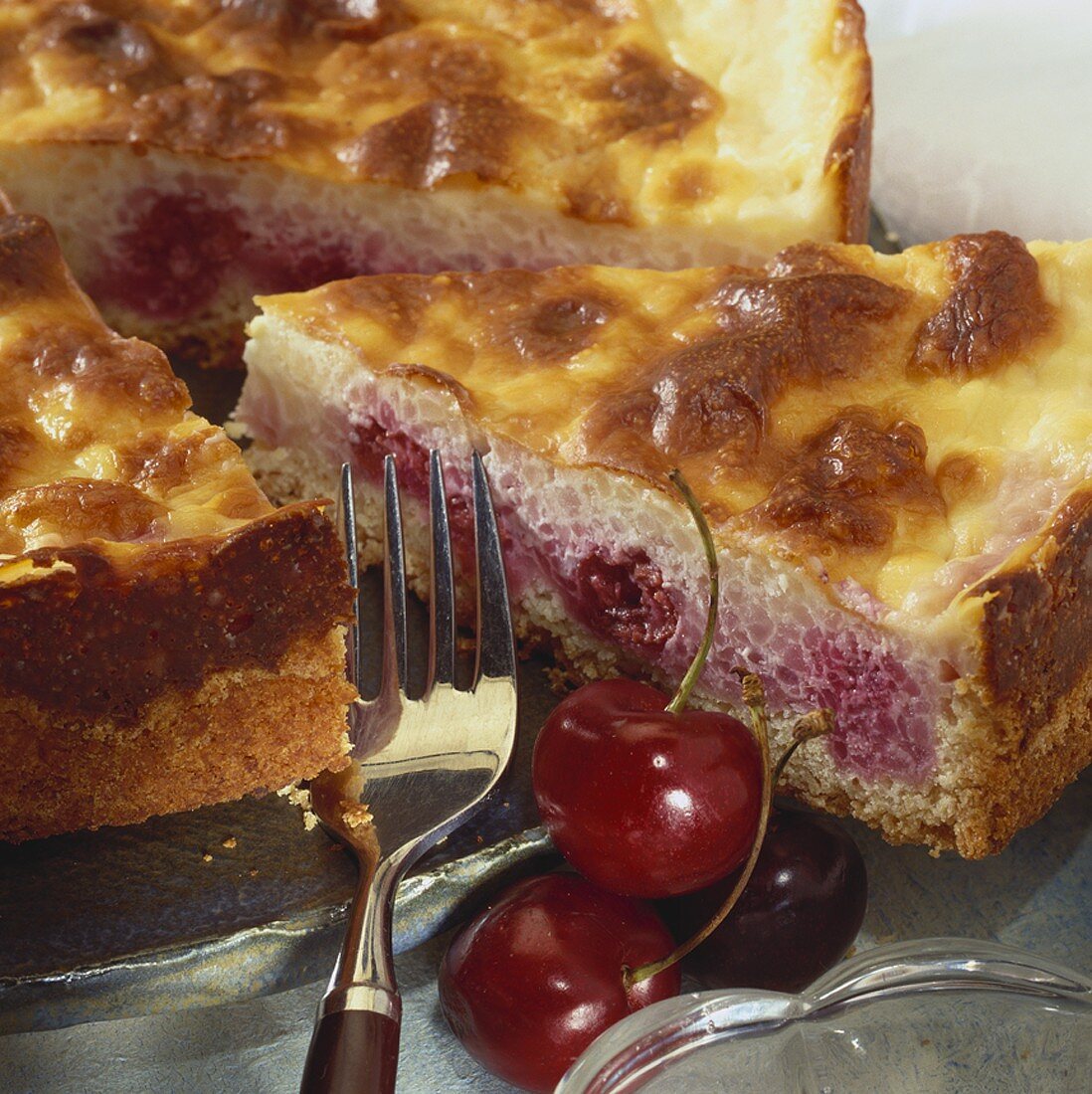 Cherry rice cake