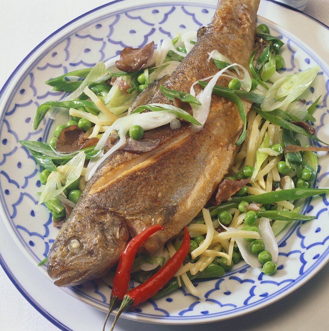 Asian-style fried trout