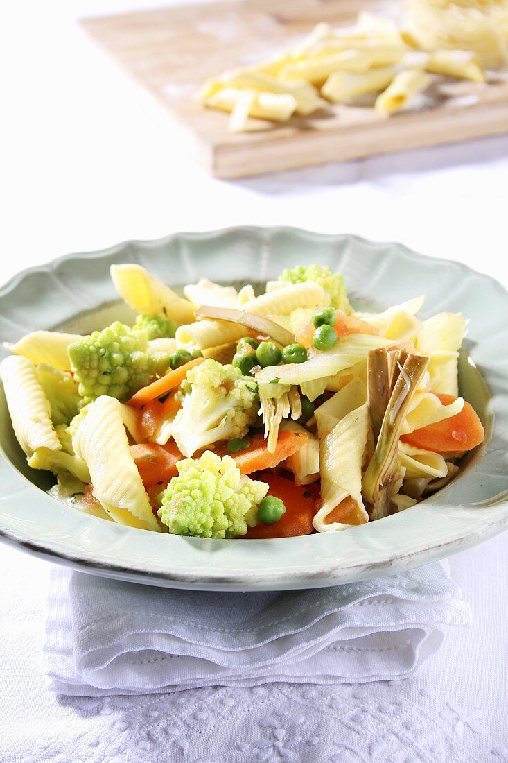 Garganelli con le verdure (Nudeln mit Gemüse, Italien)