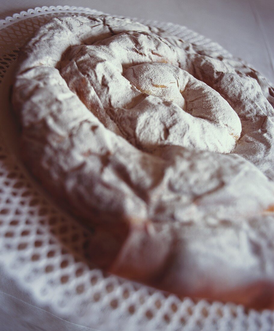 Ensaimada (Coiled yeast cake with icing sugar, Majorca)