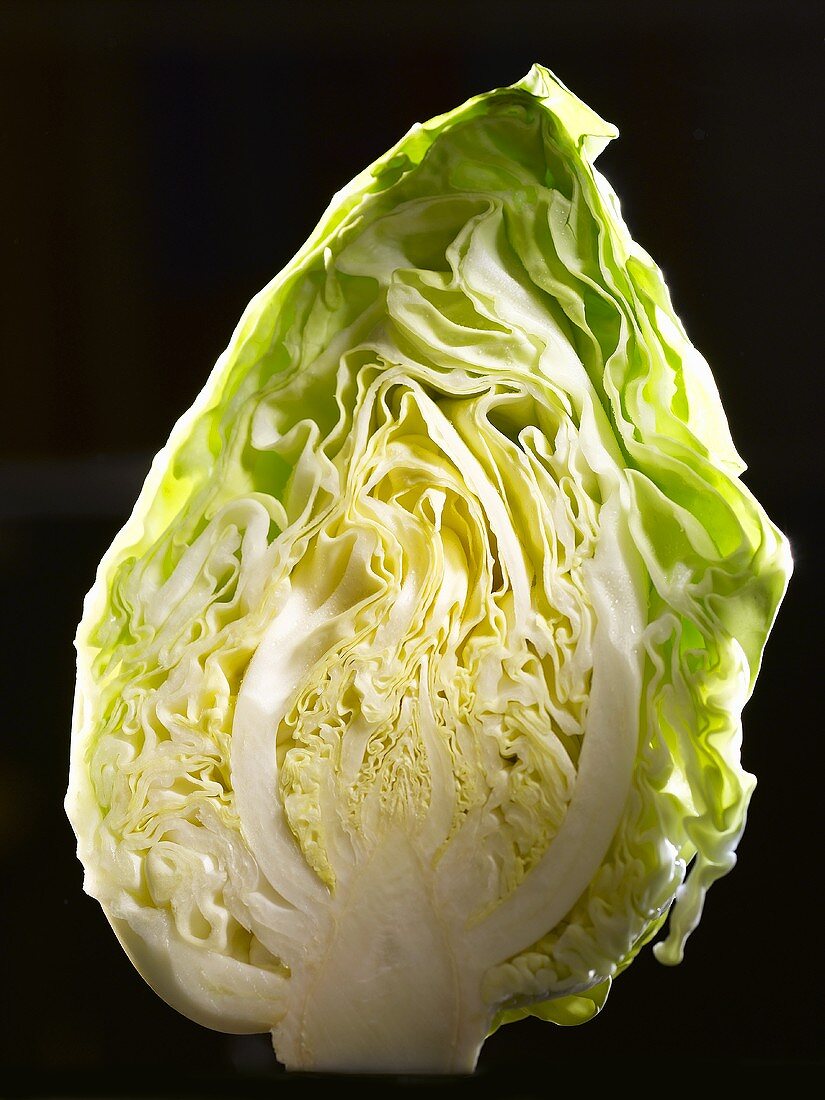 Half a pointed cabbage
