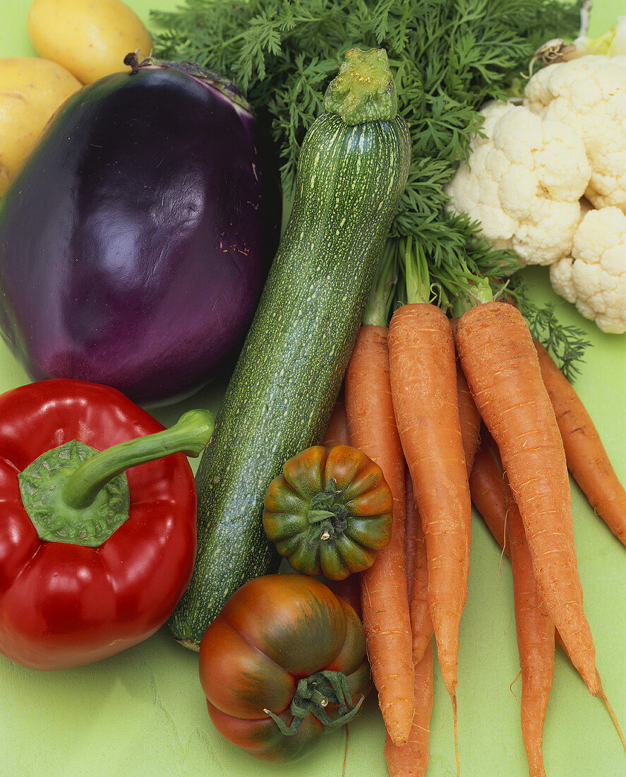 Mixed vegetable still life