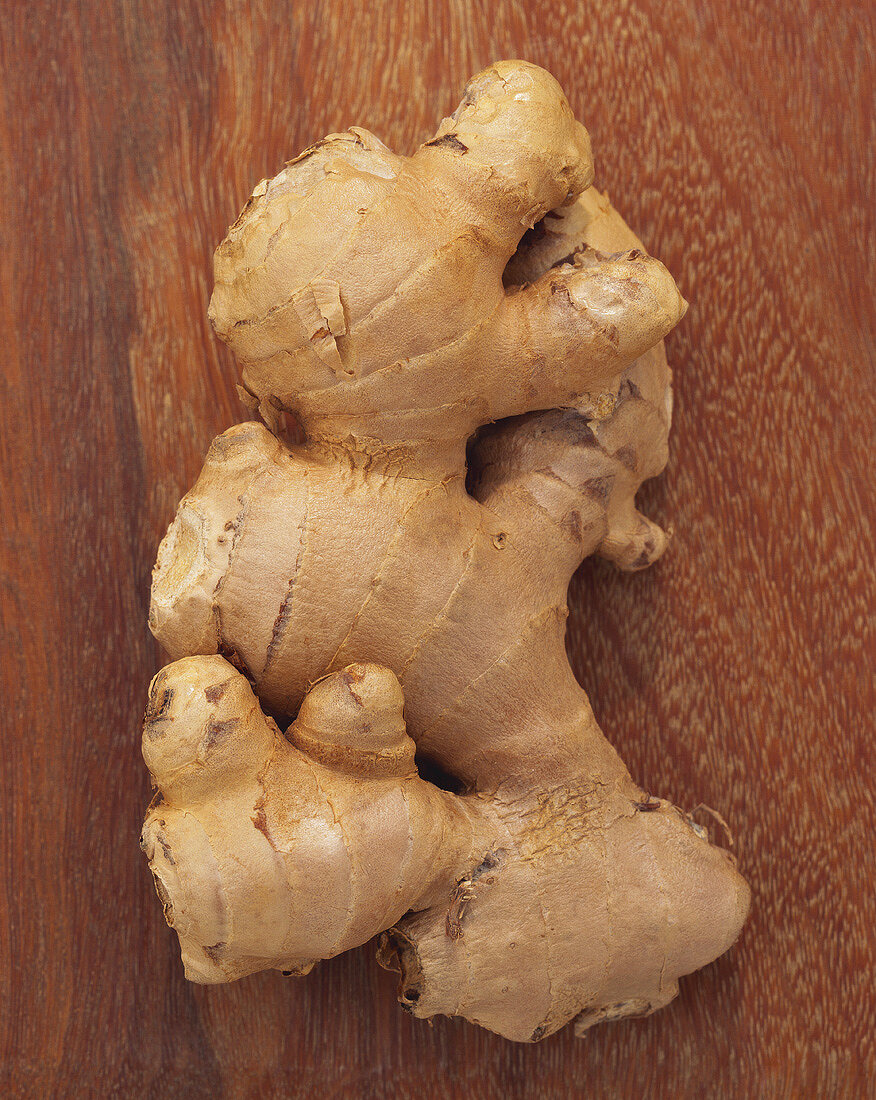A fresh ginger root
