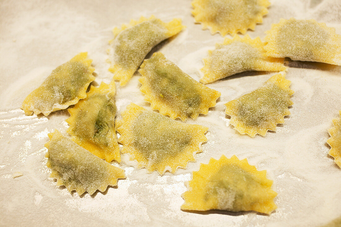 Selbstgemachte Ravioli