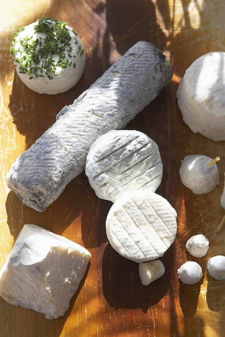 Various goat's cheeses