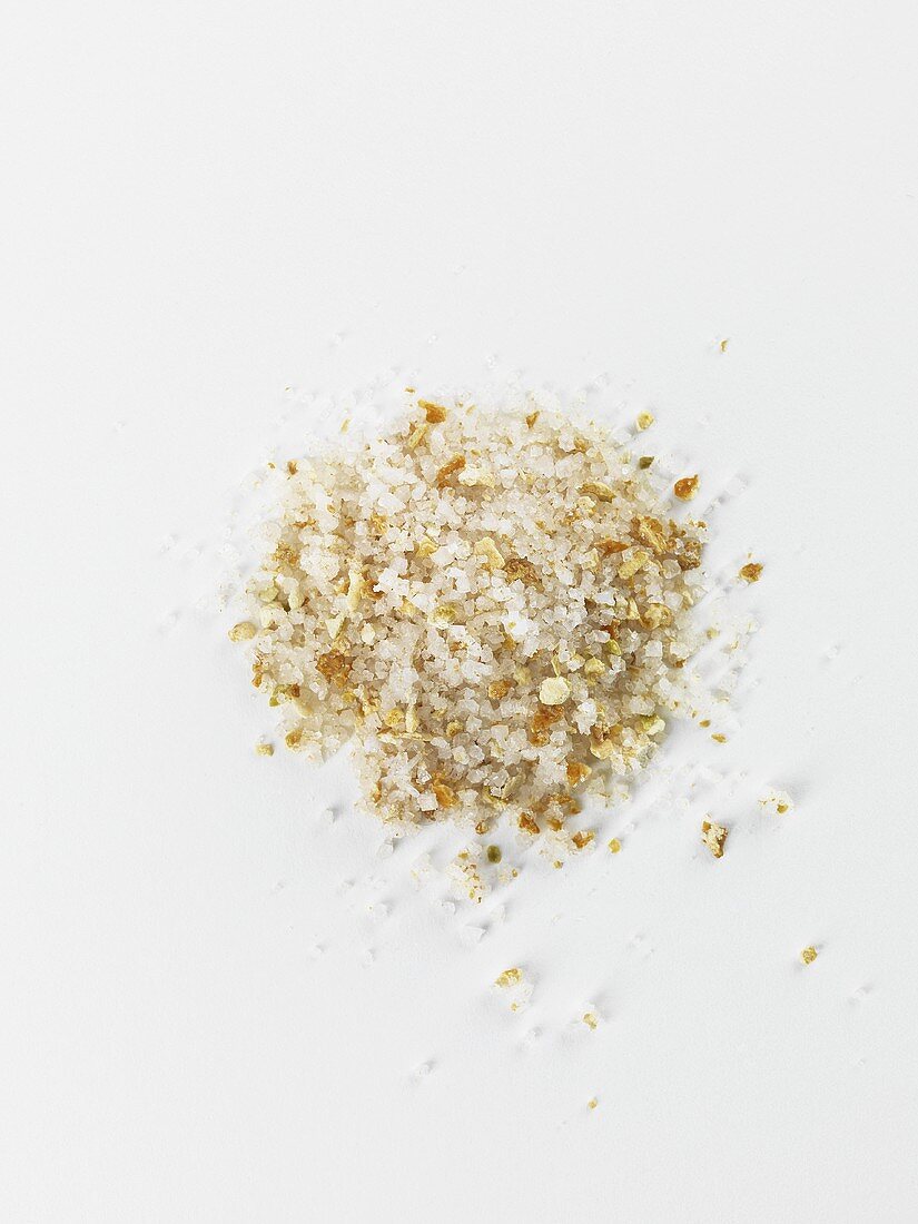 Fleur de sel with lemon zest