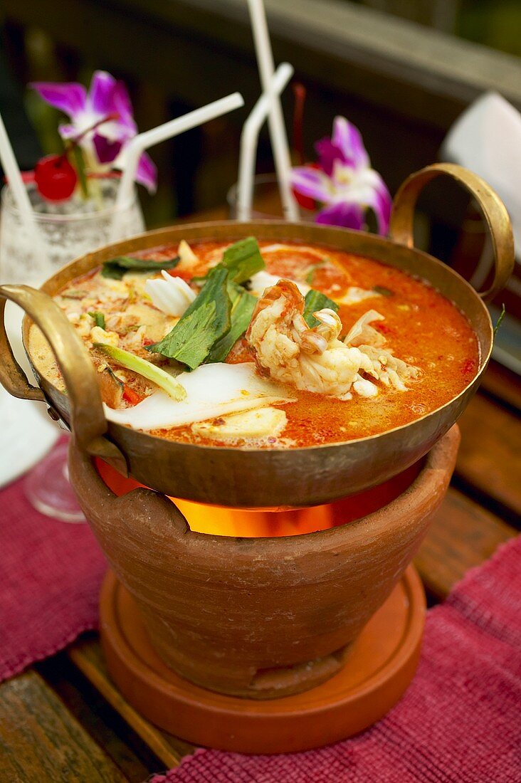 Tom Yam Gung (Suppe mit Garnelen, Thailand)