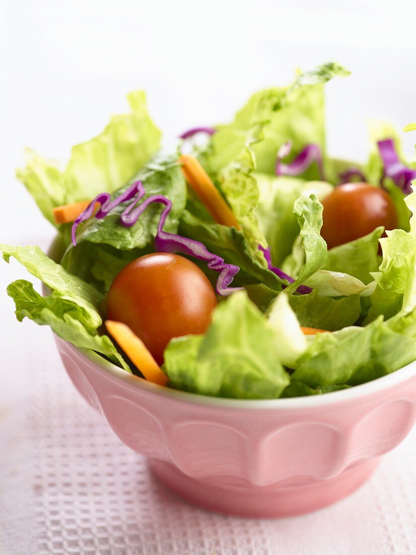 Mixed salad with tomatoes