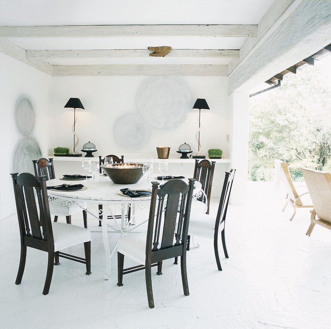 Dining room with view to outside