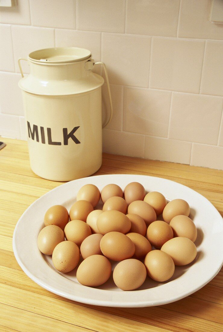 Eggs on a plate