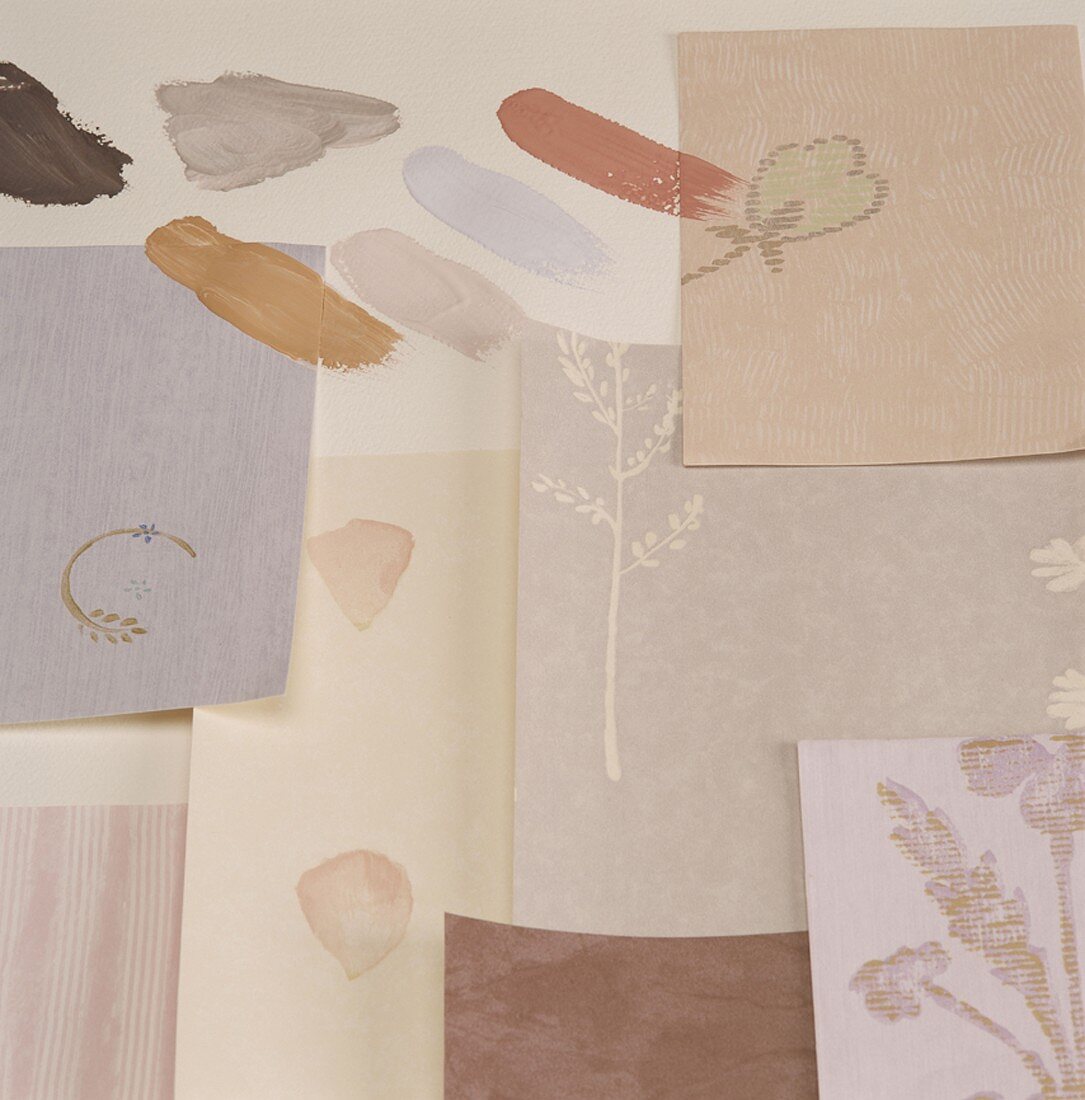 Paint and wallpaper samples