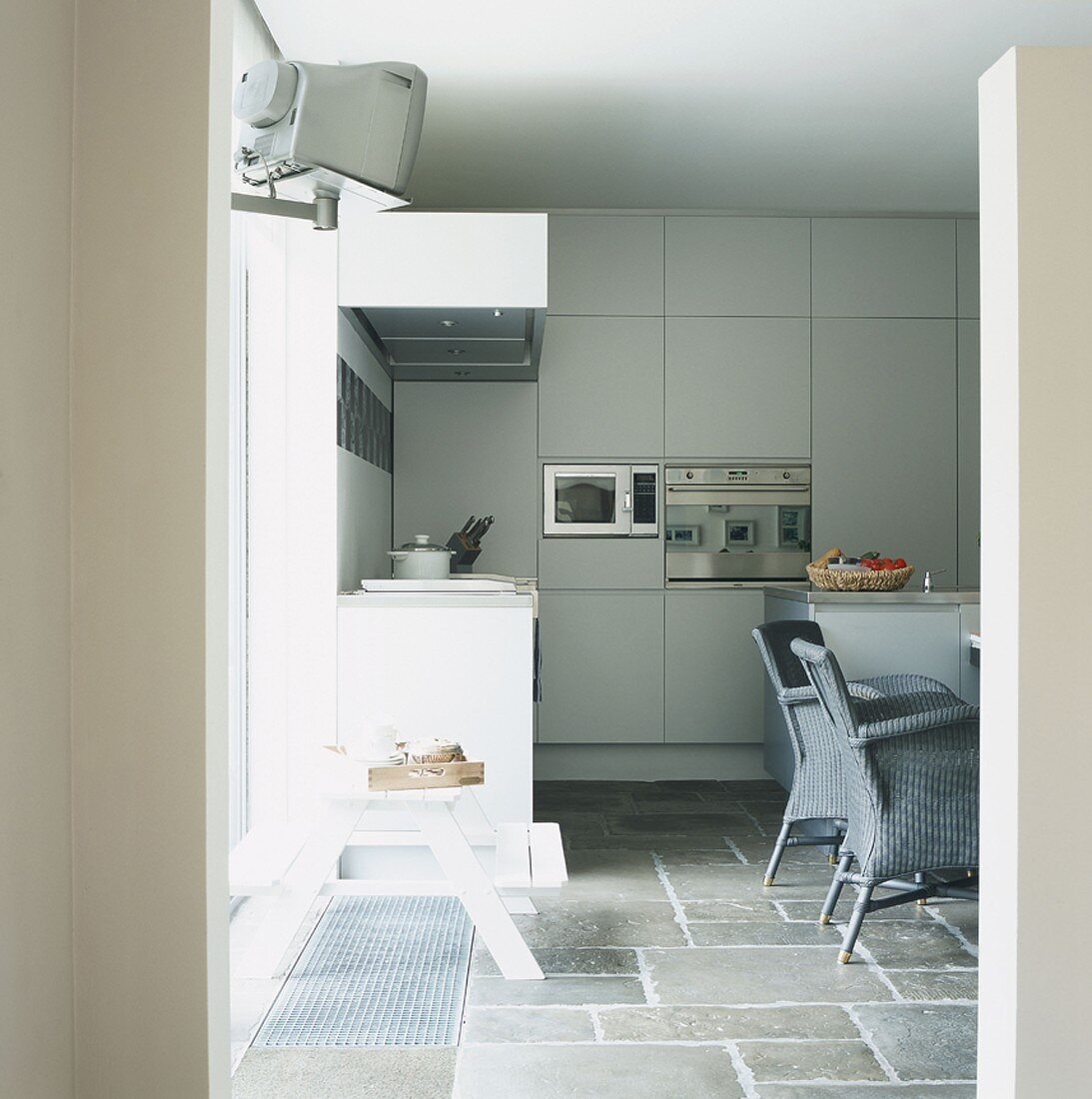 View into a kitchen