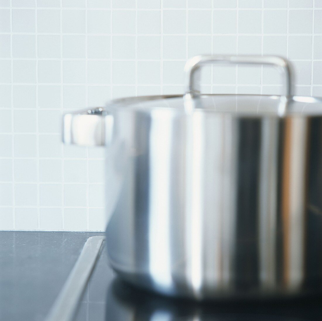 A stainless steel pan