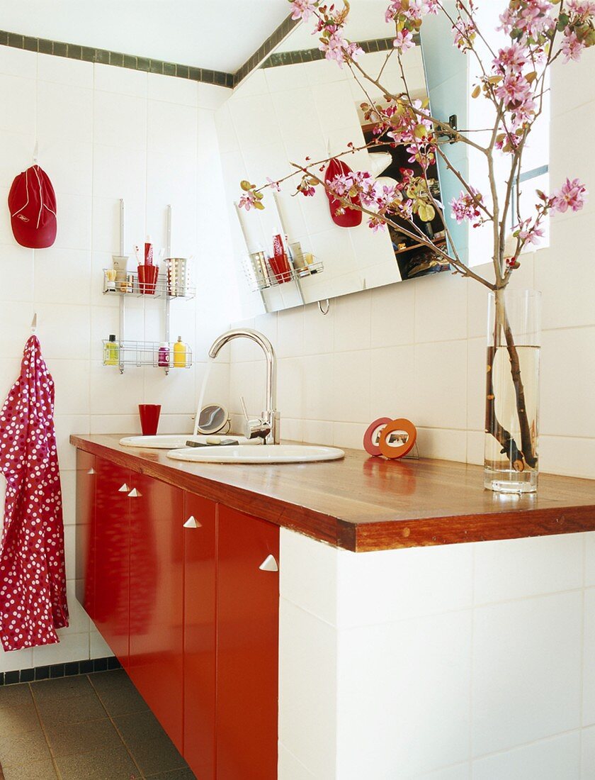 Washbasin in bathroom