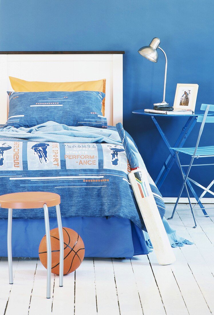 Blue bedroom