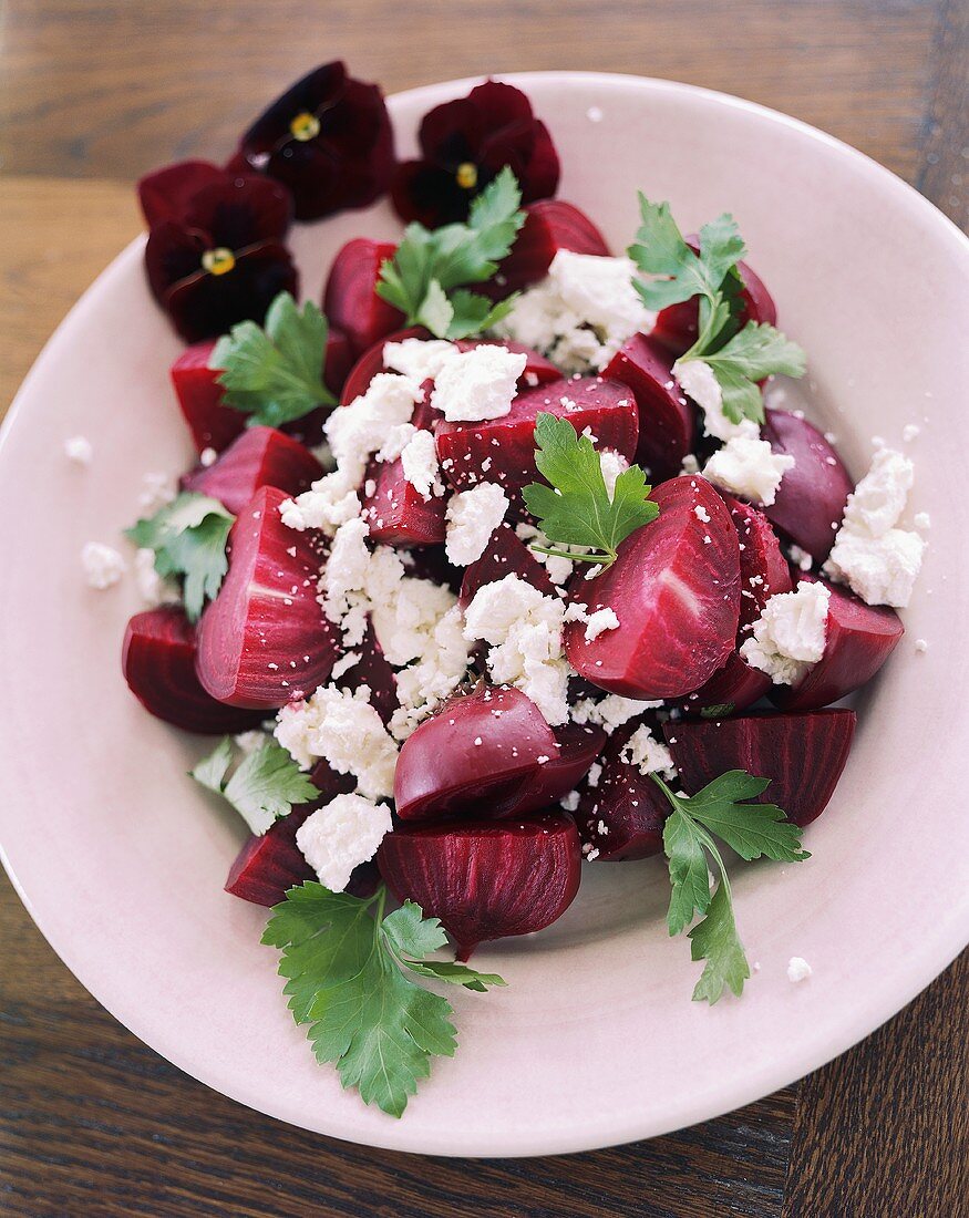 Rote-Bete-Salat mit Feta