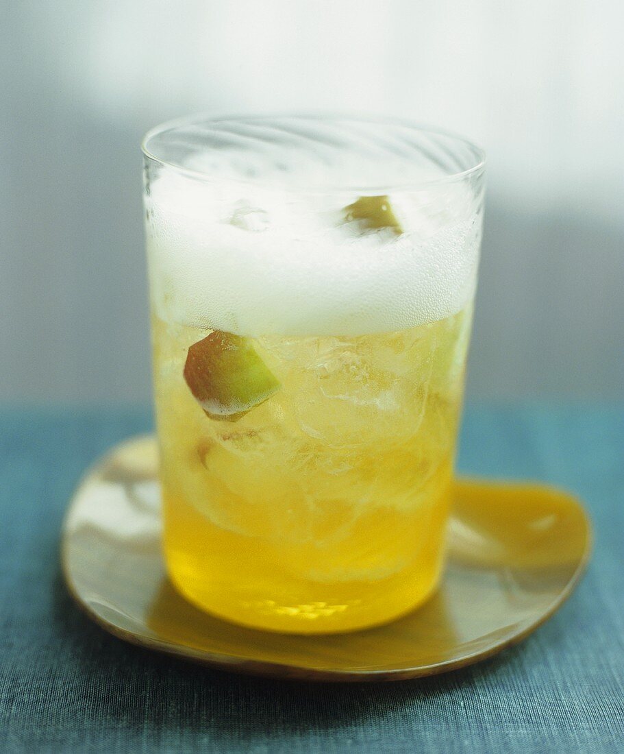 Apple champagne cocktail