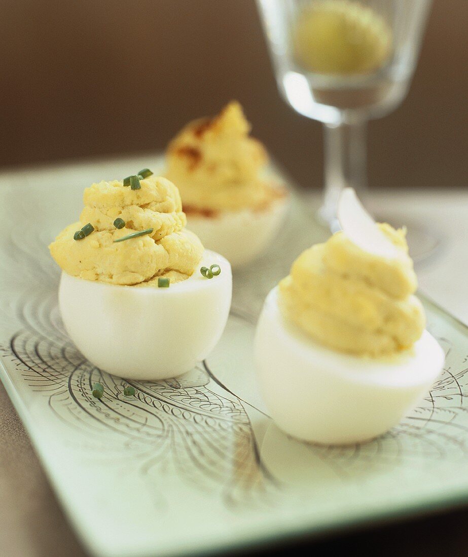 Deviled eggs (Stuffed, hard-boiled eggs)