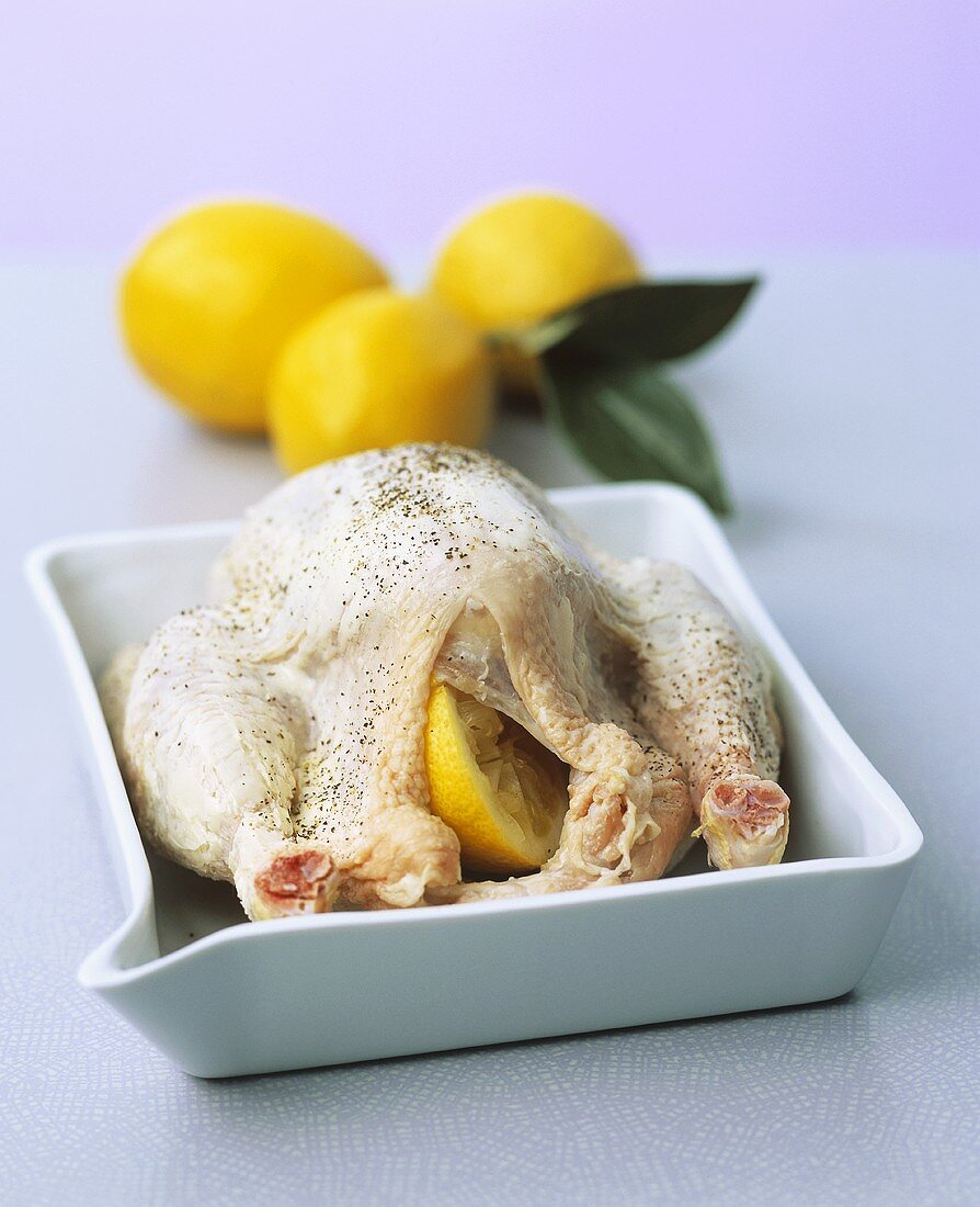 Raw lemon chicken