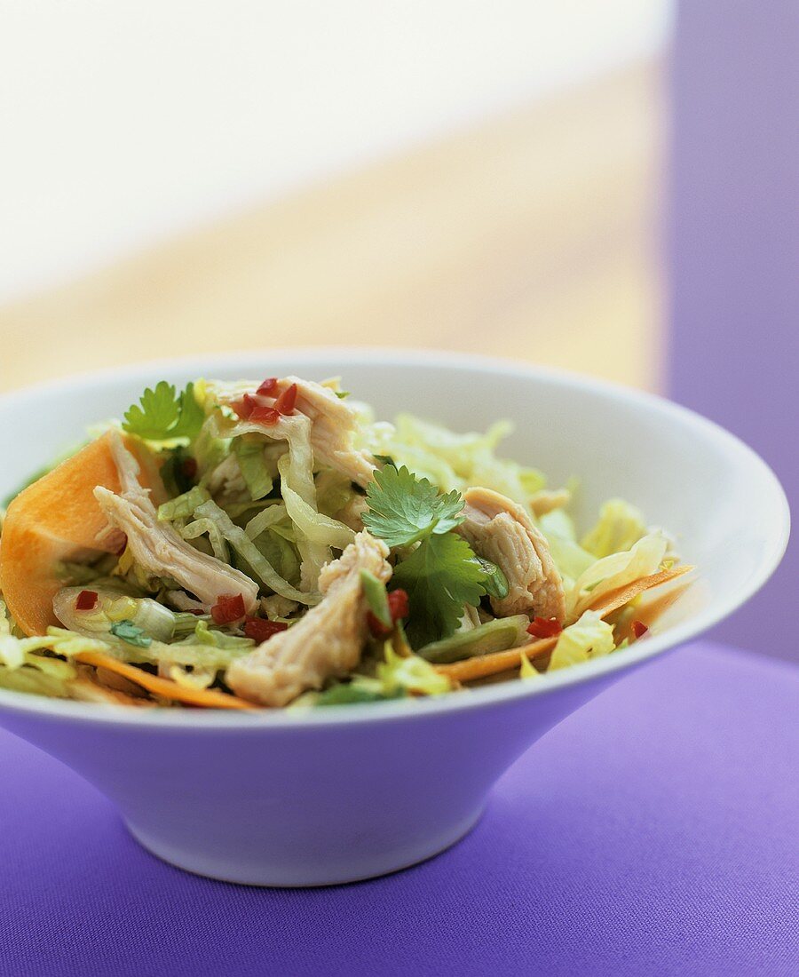 Vietnamese vegetable salad with chicken