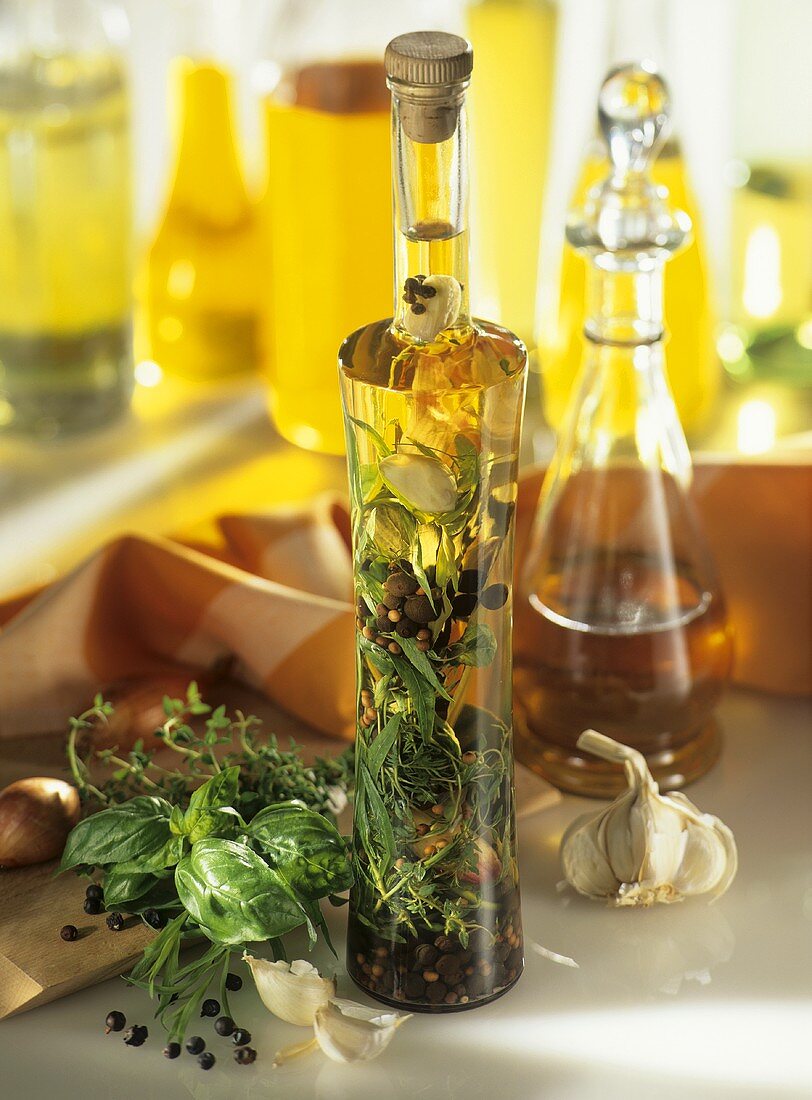 Home-made tarragon vinegar