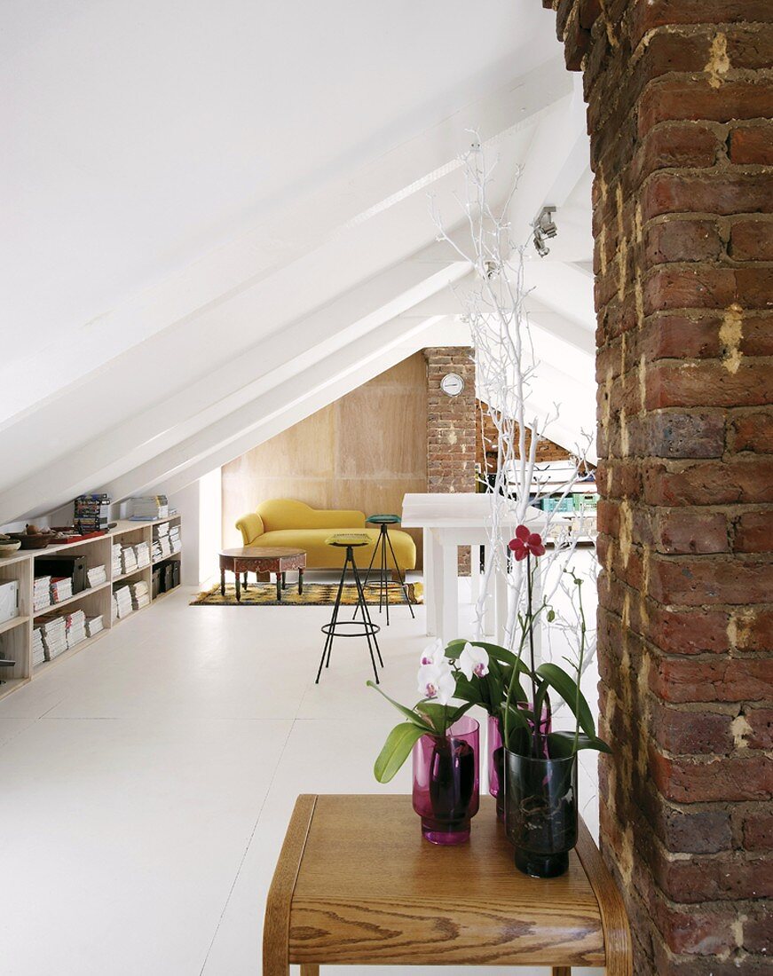 A sitting room under the eaves