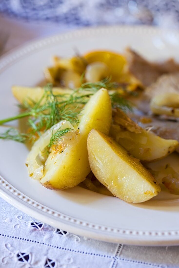 Potato and onion ragout