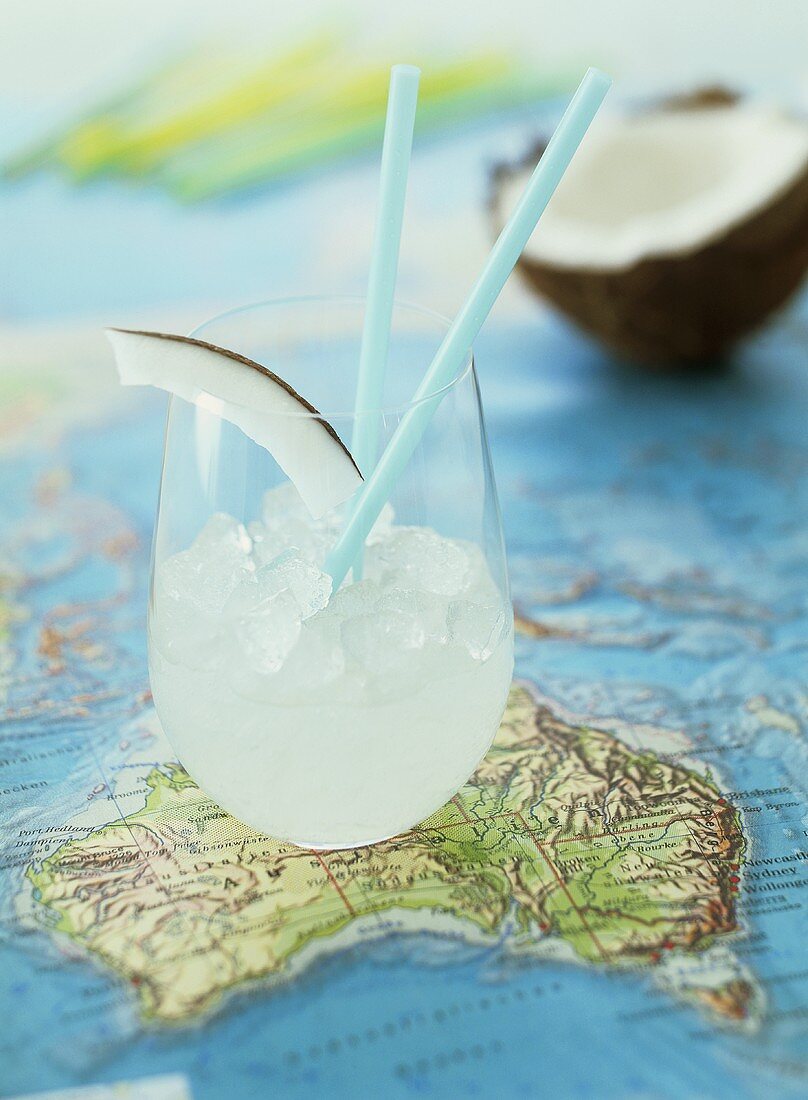 Coconut milk cocktail