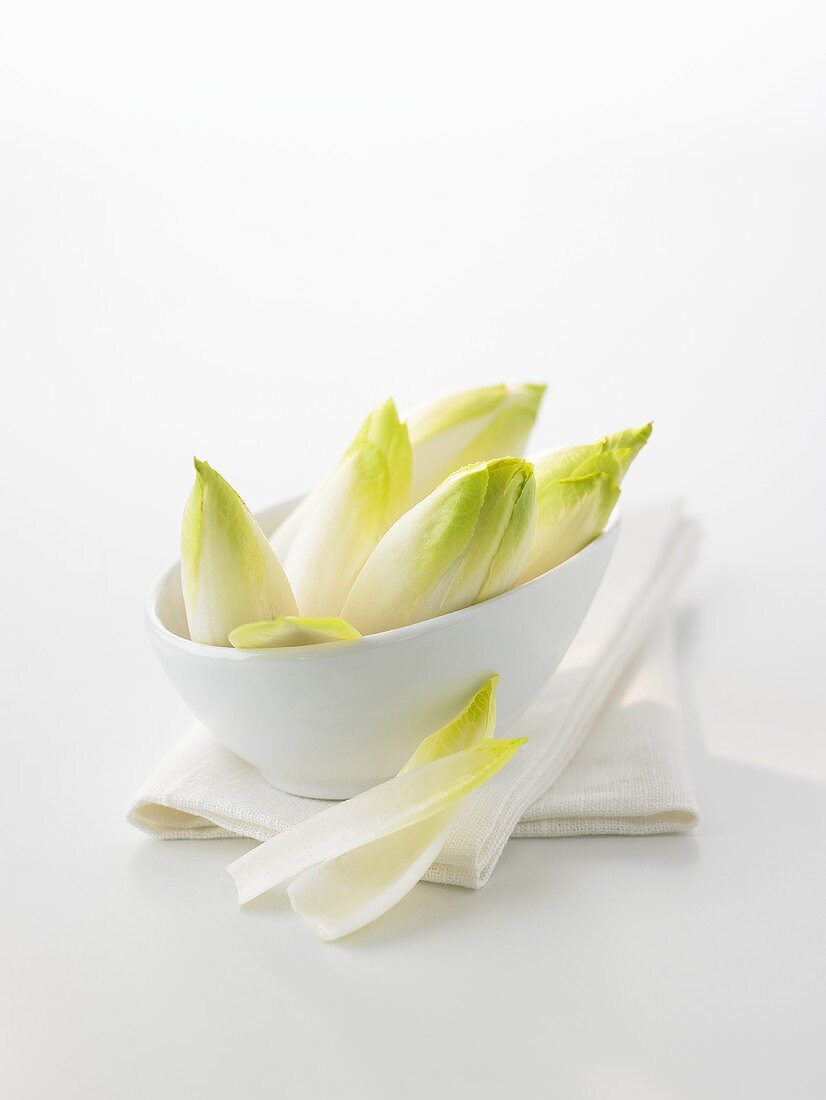 Chicory in a small bowl