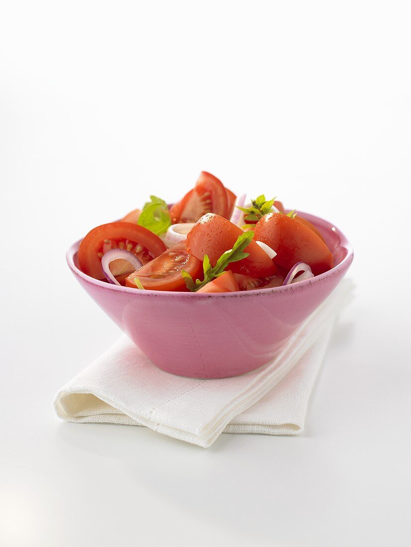 Ein Schälchen Tomatensalat