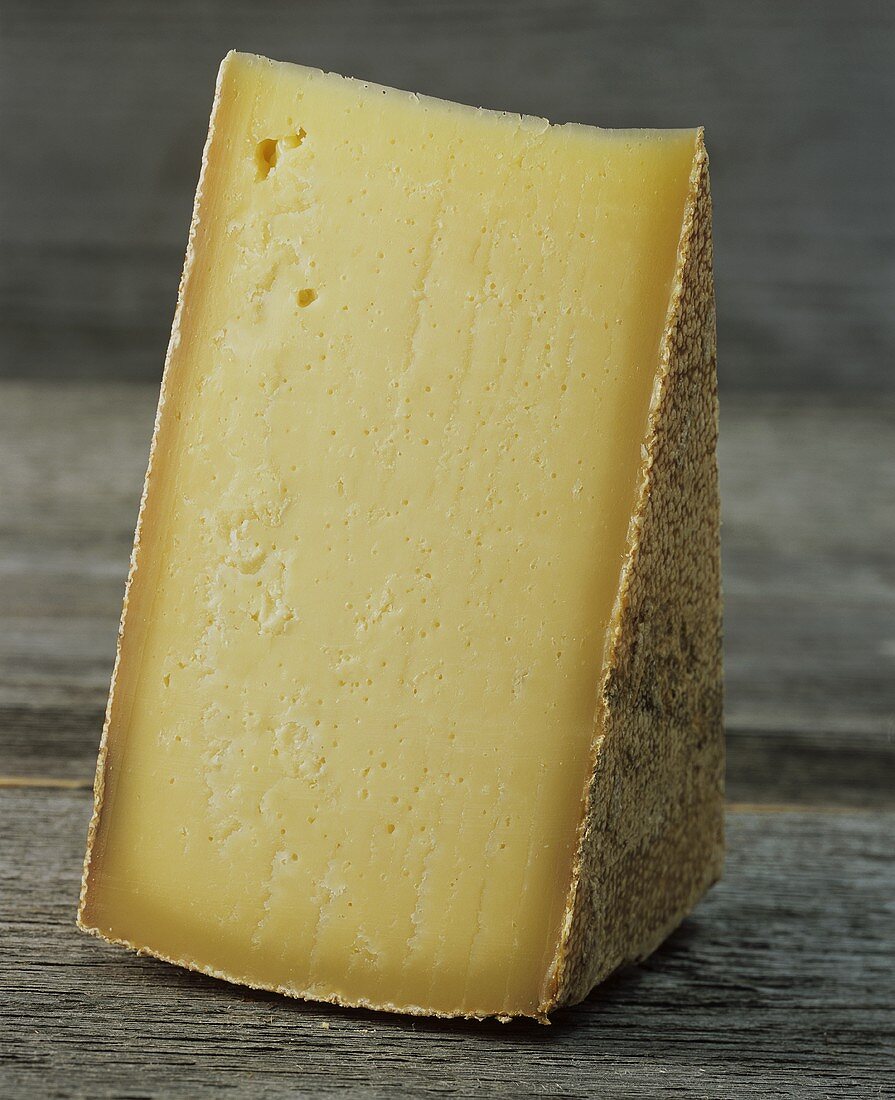 A piece of Bergkäse (Alpine cheese)