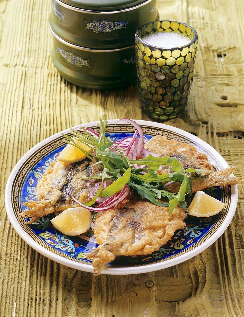 Stuffed sardines in batter (Turkey)