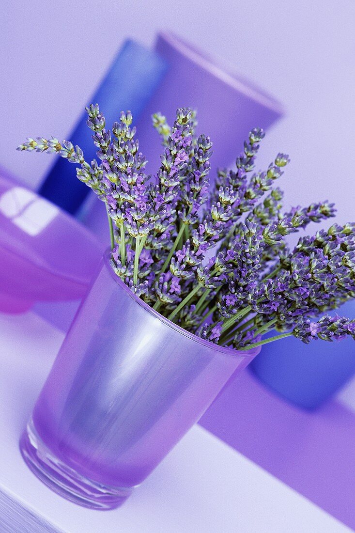 Lavender in a glass