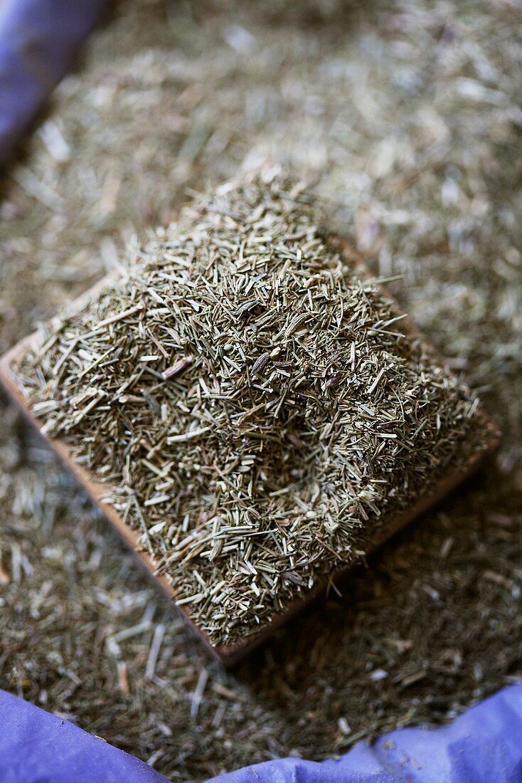 Dried thyme at a market