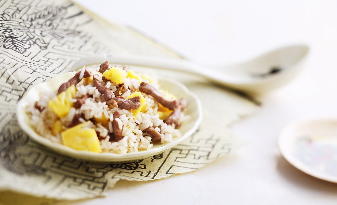 Rice with duck and pineapple (Asia)