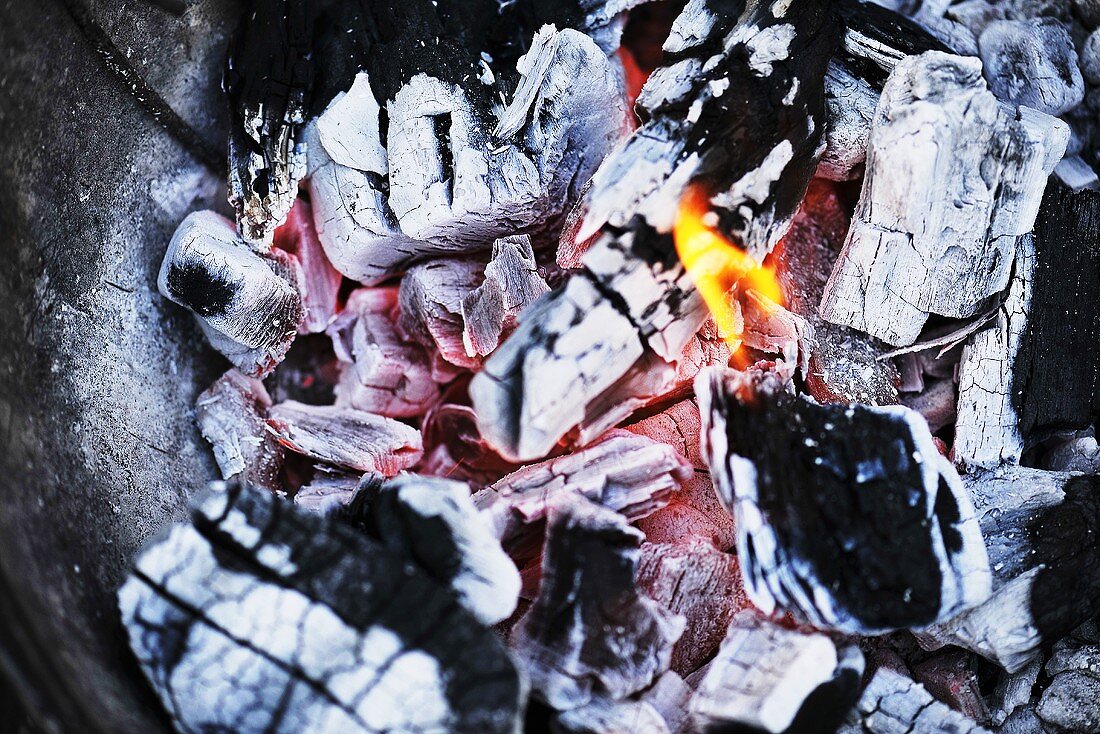 Glowing coals (close up)