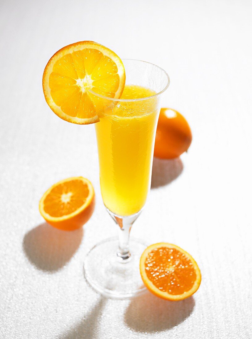 Prosecco with orange juice