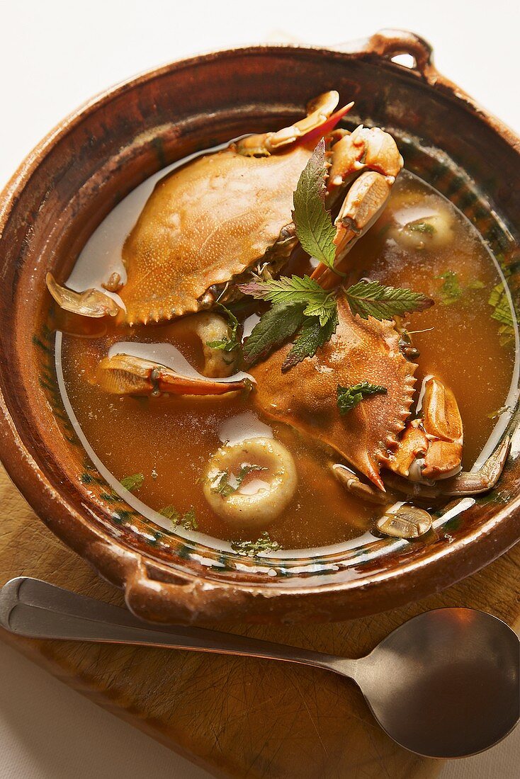 Crab soup, Mexico