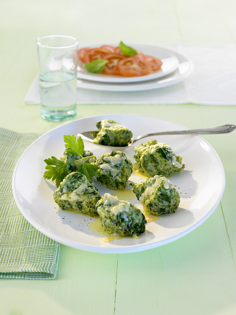 Malfatti (Spinach and cheese dumplings, Italy)