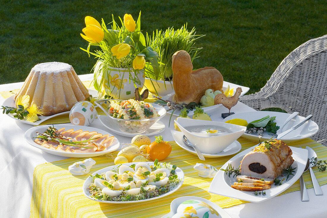 Osterbuffet im Freien (Polen)