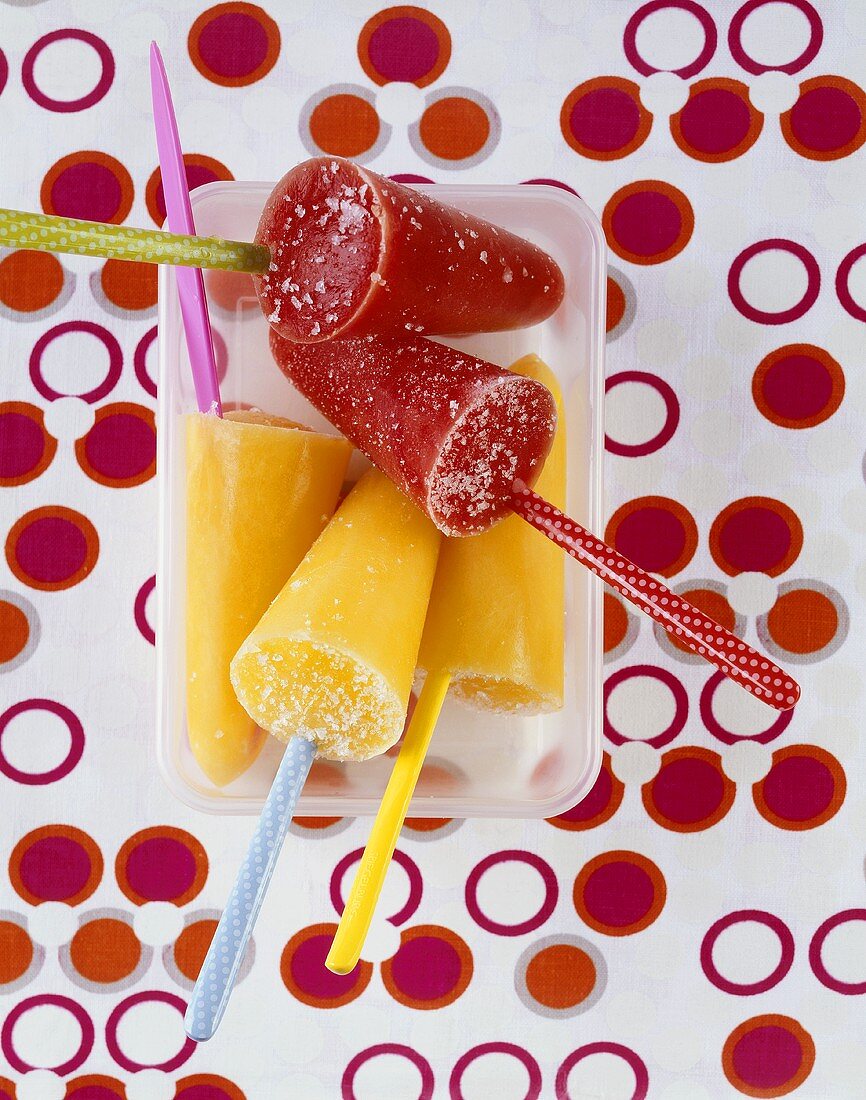 Ice lollies for a children's party