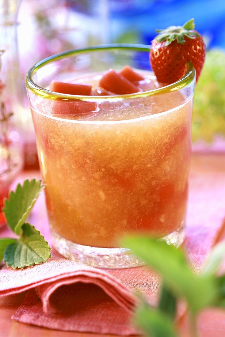 Ein Erdbeer-Drink